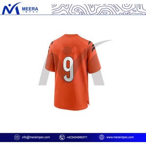 2025 Fashion Custom Sublimation Print Adult American Football Jersey Oversized Boxy Fit Breathable Short Mesh Football Shirt Men - Product Image 2