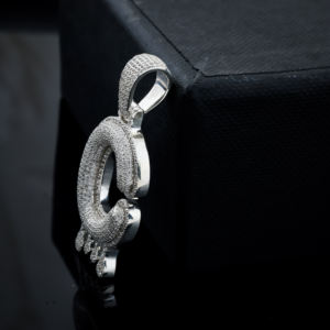 Moda diamante 925 plata esterlina personalizado último encanto colgante redondo Leb cultivado diamante colgantes collares para regalo de cumpleaños - Product Image 3