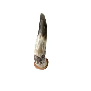 VIKING DRINKING HORN FOOD SAFE GENIUEN HORN Drinking Viking Horn Agate for Wedding Home Hotel From India for Christmas - Product Image 5