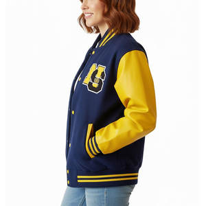 Veste de baseball en fausse fourrure en coton d'hiver de haute qualité pour femmes, veste de lycéenne pour femmes - Product Image 2