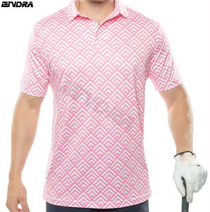 การออกแบบระบายอากาศฟรีระเหิดกีฬาเสื้อยืดกอล์ฟแห้งเร็วเสื้อโปโลผู้ชาย - Product Image 2