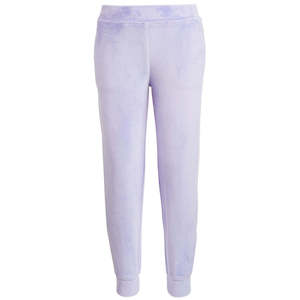 Pantaloni sportivi in velluto con nastro laterale Ideology per bambina, colore viola, taglia 2T - Product Image 1