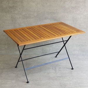 REFORD 120x75cm <b>Folding</b> Outdoor <b>Table</b> Portable Rectangle Garden <b>Table</b> Made Melaleuca Wood CFD68075 for Courtyard Kitchen <b>Dining</b> - Product Image 4