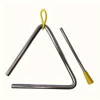 Music Performance Accompaniment Triangle Bell Instrument Stainless Steel Tuning Fork Percussion Teaching Educational Classroom