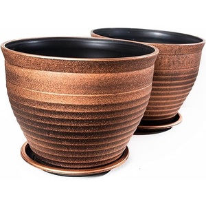 Maceta galvanizada de aspecto vintage hecha por Rael hierro galvanizado para decoración del hogar, casa de campo, oficina y decoración de jardín - Product Image 2