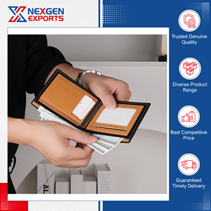 Cartera de Cuero PU para Hombre, Cierre Abierto, Impermeable, Opción de Tamaño y Logotipo Personalizados, Venta al por Mayor - Product Image 5