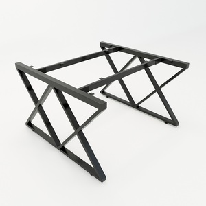 XConcept HCXC011 Juego de 2 Patas para Mesa de Ensamblaje de Estilo Industrial, 120x120, Resistentes - Product Image 1