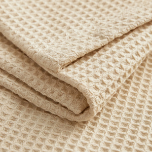 Peignoirs en tissu piqué interlock 100% coton, unisexes, pour hôtel et spa, prêts à être expédiés - Fabriqués en Turquie - Couleur ivoire - Product Image 5