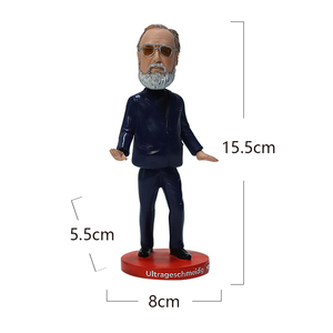Figure giocattolo personalizzate con testa di <span class=keywords><strong>Bobble</strong></span> statua in poliresina per uomo anziano alla moda - Product Image 3