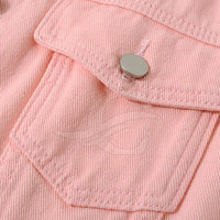 Nouvelle Collection 2025 – Veste en Jean Tricotée Respirante pour Femme, Style Vintage Tendance, en Spandex/Polyester, Rembourrage Coton, Confection Personnalisée