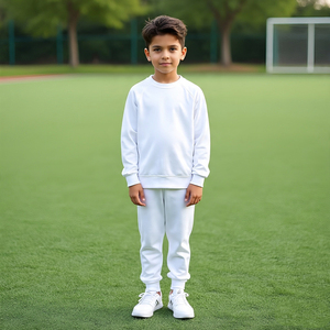 Survêtement à fermeture éclair pour tout-petits, surdimensionné, ensemble jogging, vêtements de sport, jogging, fitness, sweat à capuche et pantalon de survêtement pour enfants - Product Image 6