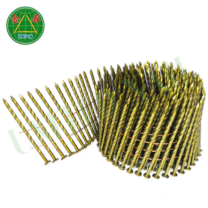 Precios competitivos 3,0mm x 76mm Clavos de bobina de alambre con vástago de anillo liso Cabeza a cuadros hecha de fábrica de Vietnam - Product Image 1