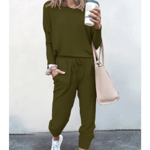 Nuevo Conjunto Deportivo de Verano para Mujer, Talla Grande, Color Sólido, Corte Regular, 100% Algodón, Personalizado - Product Image 1