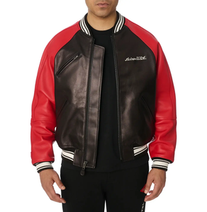Nouvel arrivage de vestes Avirex pour hommes de haute qualité 100% cuir véritable de vachette sur mesure saison d'hiver taille XL - Product Image 3