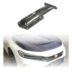 Premium 3K dimi karbon Fiber tip R FL5 stil Hood hava deflektörü Honda Civic için 11th nesil FL5 2021-2023