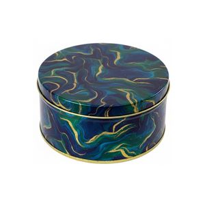 กระป๋องกลมสำหรับบรรจุภัณฑ์และเก็บขนม คุกกี้ บิสกิต ลูกอม ทำจากแผ่นเหล็กเคลือบดีบุกเกรดอาหาร - Product Image 1