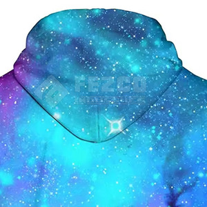 เสื้อฮู้ดผ้าฝ้ายผสมสีแบบซับลิเมชันออกแบบโลโก้ได้ตามต้องการ - Product Image 5