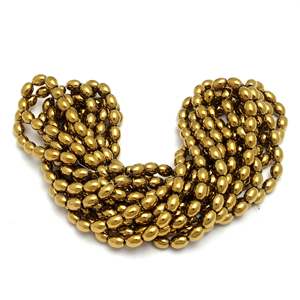 Collier de perles d'hématite en forme de baril de 15 pouces de Kamal Gems, collection de perles assorties - Product Image 3