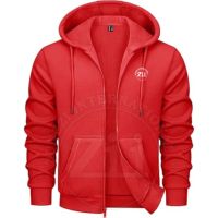Regular Fit Rundhals-Fleece-Hoodie mit Känguru-Tasche Pullover Sweatshirt Bestickt Unisex Atmungsaktiv Winter 100% Baumwolle
