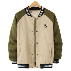 Veste Streetwear Letterman de couleur personnalisée pour hommes nouveau design de vêtements d'hiver chauds à col montant de haute qualité, respirante et écologique - Product Image 1