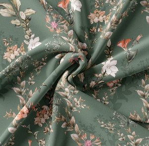 100% Tái Chế <span class=keywords><strong>Polyester</strong></span> Dệt 75D Dệt Satin Voan Hoa In Vải - Product Image 2