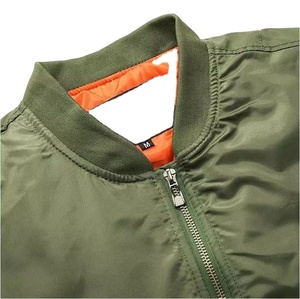 Blouson aviateur en cuir d'agneau véritable pour homme, blouson aviateur pour homme - Product Image 5