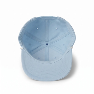 Gorra de Béisbol Ajustable Azul Claro con Visera Plana y Cordón Trenzado, Informal, Transpirable, Impermeable, 100% Algodón, Personalizable - Product Image 5
