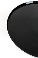 Dubai Design Table basse en fer Villa haut de gamme avec finition noire mate et dessus rond Table centrale de faible hauteur pour le salon