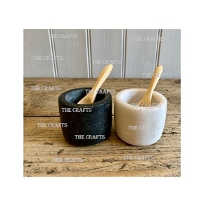 ชามเสิร์ฟอาหารแก้วและหินอ่อนดีไซน์คลาสสิกขนาดแตกต่างกัน - Product Image 4