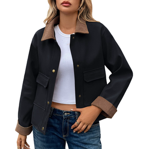 Good Quality With Customized Logo comfy and stylish women <b>Jacket</b> Outdoor Wear Fashionable Breathable <b>Canvas</b> <b>Jacket</b> - Product Image 6