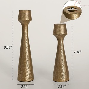 Portavelas Metálico de Lujo, Impermeable y Duradero, para Decoración del Hogar, Elegante Centro de Mesa para Sala de Estar, Decoración de Bodas - Product Image 1