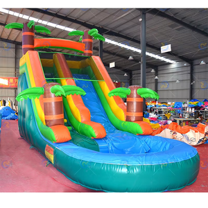 Toboggan aquatique gonflable en PVC à prix d'usine pour adultes avec ballon de plage pour une utilisation à domicile en intérieur/extérieur dans les écoles, les fêtes et les locations - Product Image 1