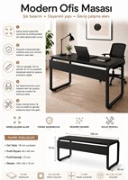 Table de travail, bureau pour ordinateur portable, table d'ordinateur, table de bureau moderne, table d'étude pour chambre à coucher, bureau d'ordinateur contemporain, bureau d'ordinateur pour le bureau