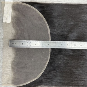 Perruque en cheveux vierges avec fermeture frontale, dentelle HD et dentelle transparente, cuticules alignées, extensions de cheveux humains naturels de haute qualité à vendre - Product Image 6