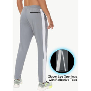 Pantalones de hombre rectos de algodón de rizo francés de gran tamaño con logotipo bordado personalizado pantalones de chándal apilados informales holgados de pierna ancha para hombre - Product Image 4