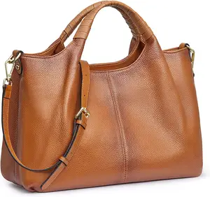 المحافظ الجلدية حقائب للنساء Crossbody أكياس أعلى مقبض لينة حقيبة حمل حقيبة كتف متوسطة الحجم