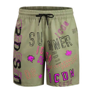 Vêtements de plage de luxe personnalisés à prix de gros Short de plage de couleur unie Short de bain pour hommes - Product Image 6