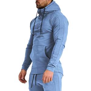 เสื้อฮู้ดฟิตเนสผู้ชาย ทรงเข้ารูป สำหรับออกกำลังกาย ฝึกซ้อม บอดี้บิลดิ้ง สไตล์แอคทีฟ - Product Image 1