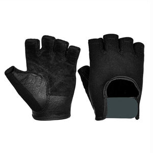 Gants de musculation en néoprène et cuir avec logo personnalisé, demi-doigts, antichocs, antidérapants, durables - Product Image 4