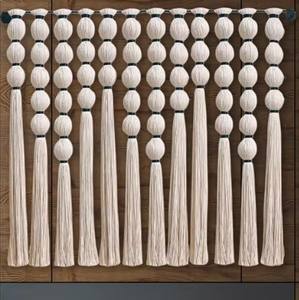 Tapiz de Macramé Hecho a Mano, Decoración de Pared Esférica, Adorno de Pared para el Hogar, Decoración de Lujo para Sala de Estar - Product Image 1