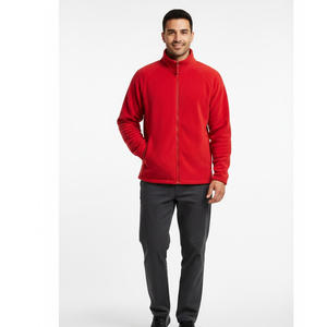 Veste polaire en toile pour hommes, streetwear, manteau d'extérieur chaud d'hiver, vêtements d'extérieur thermiques souples à boutons, vêtements d'extérieur avec logo personnalisé en usine, vente en gros - Product Image 1