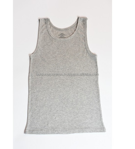 Vente en gros de débardeurs 100% coton personnalisés Gym Fitness batteur à sueur côtelé respirant pour hommes décoration de broderie de style décontracté - Product Image 2