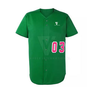 Tenues de baseball personnalisables, nouveau style, respirantes, grandes tailles, 100 % polyester, best-seller, vêtements d'entraînement OEM - Product Image 2