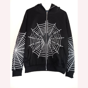 Unisex Spider Hoodie <b>Jacket</b> with Zipper Personalized Printing Service - Product Image 1