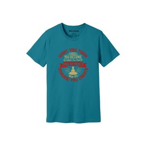 100% algodón camiseta de mujer temas de Buda impresión 3D Casual 12 opciones de color 160-180 Heavy GSM diseño personalizable colocación - Product Image 4