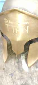 Mini Casco de Latón |   Armadura de Guerrero Griego Pulida |   Decoración de Escritorio con Imitación de Grabado Antiguo y Regalo para Coleccionistas - Product Image 5