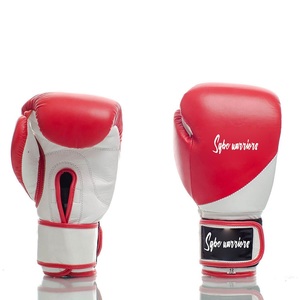 Guantes de Boxeo de Cuero al por Mayor 2024, Guantes de Entrenamiento y Sparring, Diseño de Logotipo Personalizado, Absorción de Humedad, Cierre de Gancho y Bucle, Muay Thai - Product Image 1