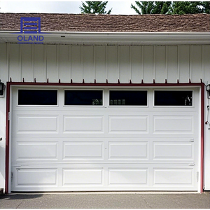 <span class=keywords><strong>Porte</strong></span> <span class=keywords><strong>de</strong></span> <span class=keywords><strong>garage</strong></span> <span class=keywords><strong>sectionnelle</strong></span> en acier sur mesure avec panneaux isolés PU, rails <span class=keywords><strong>standard</strong></span> et moteur automatique pour villas - Product Image 1