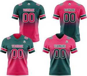 2025 vente en gros pas cher hommes brodé maillot de Football américain toutes les équipes de Rugby uniforme de haute qualité col en V Boxy recadrée - Product Image 4