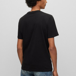 Stock de fábrica de manga corta para hombre, ropa de diseño personalizado, Camiseta de cuello redondo para hombre, camiseta orgánica de algodón puro, Camiseta ajustada con cuello redondo - Product Image 2